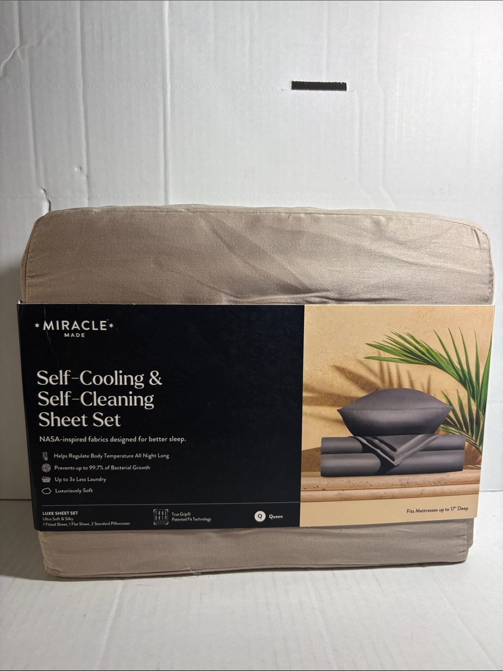 Miracle Taupe Self-Cooling & Self-Cleaning Sheet Set